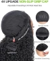 Нова Полуперука естествена коса Kinky Curly 14 инча за жени прическа , снимка 3