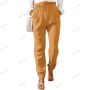 Дамски ежедневни класически едноцветни плисирани панталони с пълна дължина, 10цвята , снимка 9