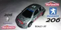 Peugeot 206 WRC (Nr. 205B) clarion / TOTAL / 2 Majorette, снимка 1