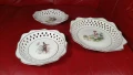 Три порцеланови чинии за мезета, рязан порцелан, снимка 14