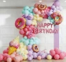 Нов комплект украса Пастелни балони HAPPY BIRTHDAY арка за рожден ден 113 части, снимка 1