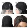 Кестенява лейс фронт омбре перука с тъмни корени LACE FRONT WIG, снимка 2