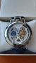Skeleton DIFFUL Moon Phase Tourbillion Leather Men Automatic Watch, снимка 3