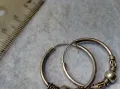 ДВЕ РЕТРО АРТ СТИЛ СРЕБЪРНИ ОБЕЦИ СРЕБРО 925 МАЙСТОРСКИ РЪЧНО ИЗРАБОТЕНИ 27352, снимка 4