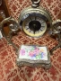 красив стар настолен часовник с кутия за бижута, снимка 3