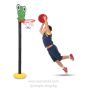 Баскетболен кош със стойка Frog Funny, регулируема височина, снимка 1