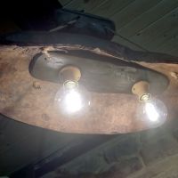 Ръчно изработена винтидж дизайнерска лампа "ХАБИТАТ", снимка 11 - Декорация за дома - 45281044
