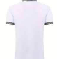 Мъжка ежедневна карирана риза с ревер,4 копчета,винтидж стил и къс ръкав, снимка 2 - Ризи - 45826634