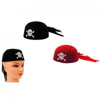Пиратска шапка кърпа с черепи , снимка 2 - Шапки - 45503840
