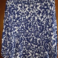 Zara-L-Дълга рокля в синьо и екрю, снимка 9 - Рокли - 45402980