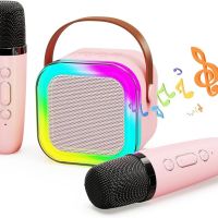 Karaoke за Деца, Портативна Bluetooth Тонколона с 2 Микрофона, снимка 1 - Тонколони - 45080983