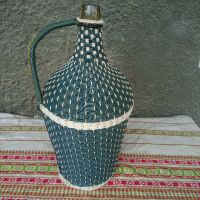 Стара Плетена дамаджана-10 литра., снимка 3 - Антикварни и старинни предмети - 45753192