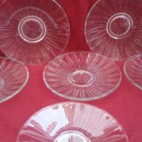  кристални десертни чинии  , снимка 6 - Антикварни и старинни предмети - 19008491