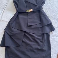 Черна рокля без презрамки, снимка 2 - Рокли - 45683952