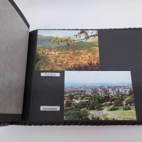 Стар български кожен албум със снимки от НРБ , снимка 4 - Колекции - 44984664