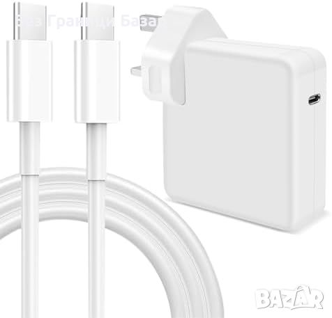 Нова 96W бързо зарядно за MacBook Pro/Air, iPad, и всички USB C устройства, снимка 1