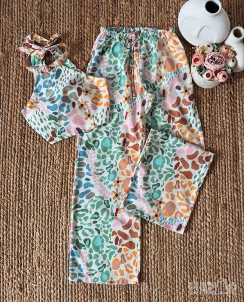 Комплект от две части лен  , снимка 1