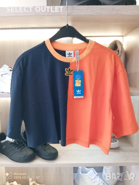 Тениска ТОП Adidas HT5980 CROPPED TEE, снимка 1