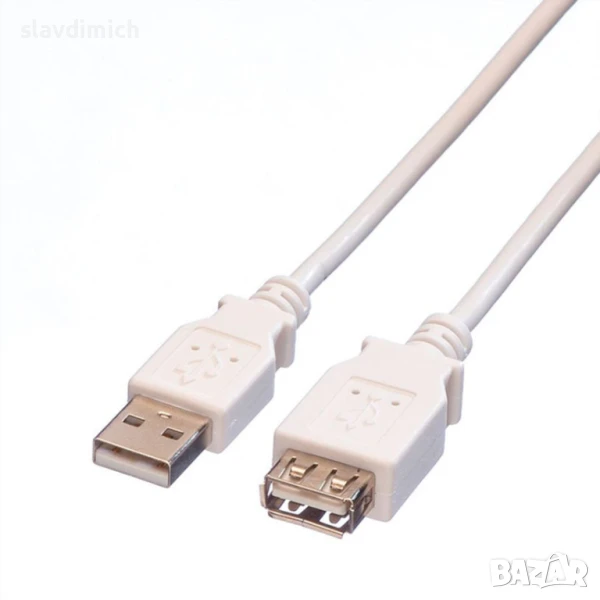 НОВ USB 2 кабел удължител 3 метра, снимка 1