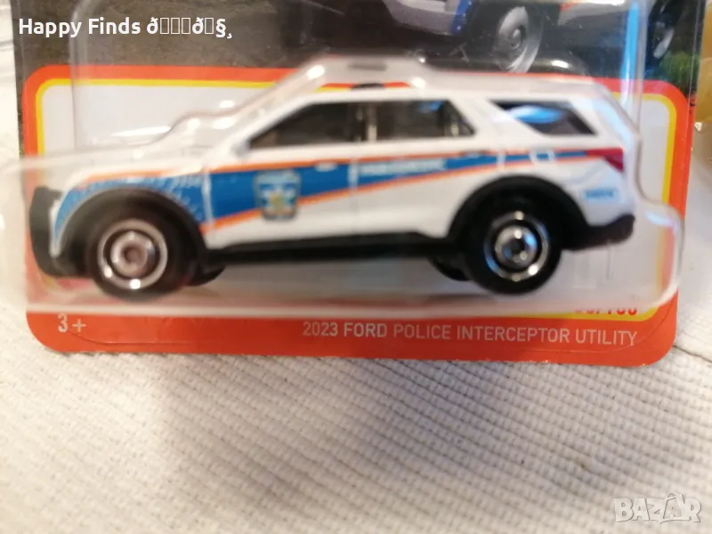 💕🧸  2023 Ford Police Interceptor Utility  36/100 Matchbox, снимка 1