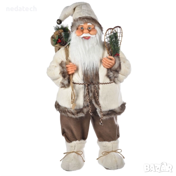 Дядо Коледа, 80 cm, екрю/бежов, снимка 1