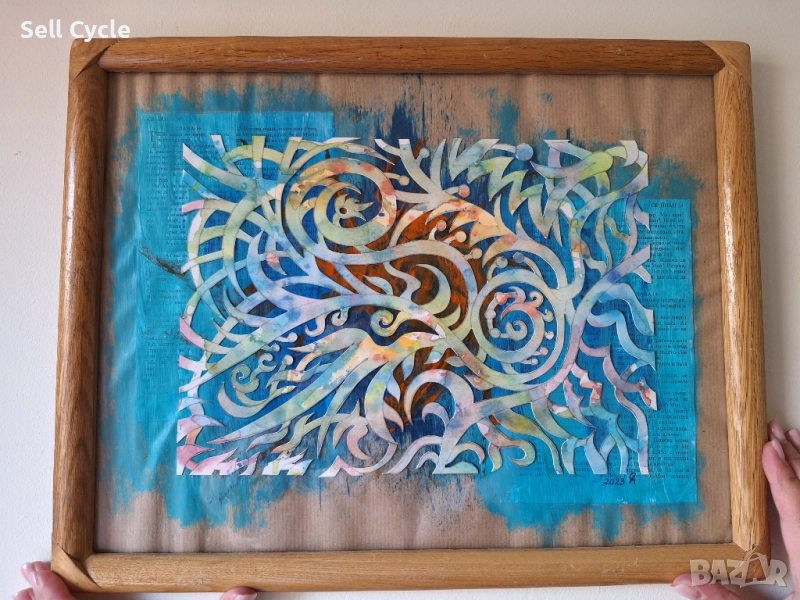 ✅КАРТИНА - СМЕСЕНА ТЕХНИКА - 30/40 СМ.❗, снимка 1