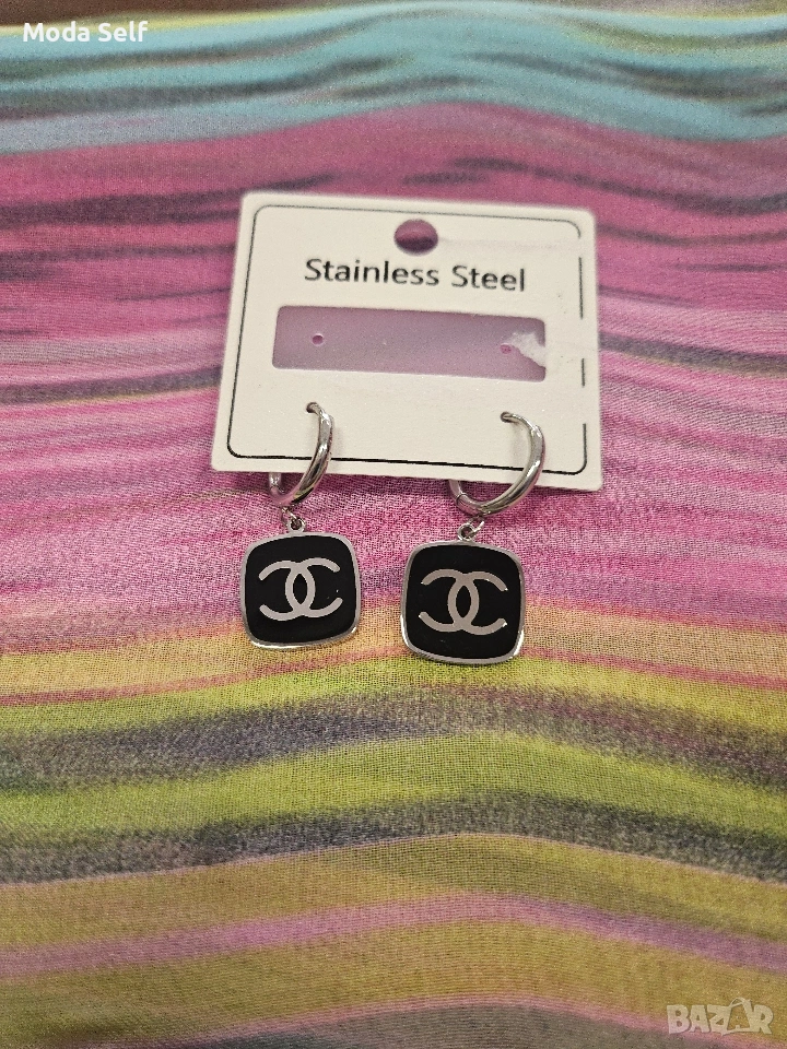 Обици Шанел -реплика, снимка 1