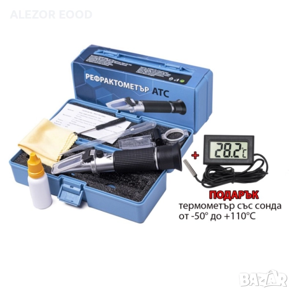 Оптичен Рефрактометър За Захарност, 0 До 32 % Brix, 10 - 30°C Автоматична Компенсация, : 20200002, снимка 1