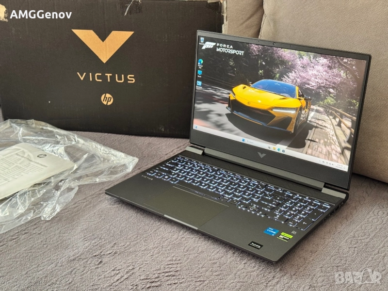 15,6’FHD IPS 144Hz/RTX 4060 8GB/i5-12500H/Hp Victus/16GB DDR4/512GB, снимка 1