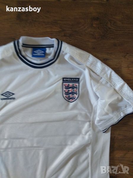  Umbro England Football Shirt Home 1999-01 - колекционерска футболна тениска Л, снимка 1