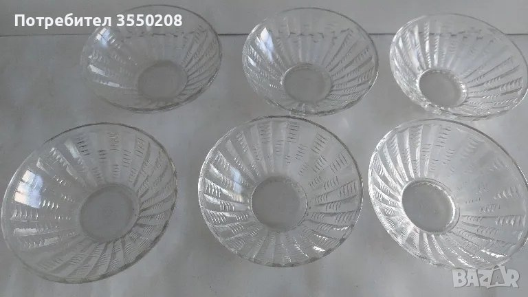 Купички, стъклени, 6 броя, снимка 1