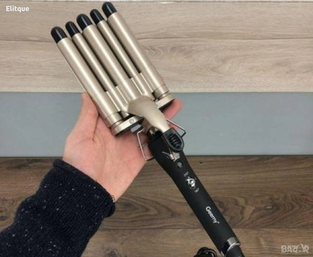 Ретро преса с пет цилиндъра Gemei 💇‍♀️, снимка 1