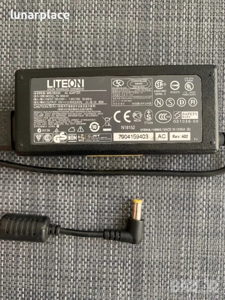 Зарядно за лаптоп LITE ON 65W, PA-1650-02, снимка 1