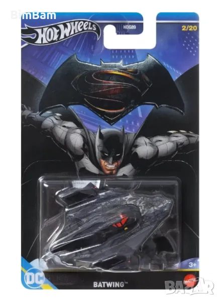 Оригинална колекционерска количка Hot Wheels Batman - Batwing, снимка 1