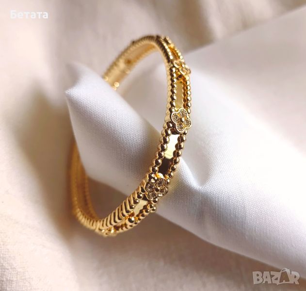 Van Cleef & Arpels VCA gold bracelet Vintage Alhambra-дамска гривна, снимка 1