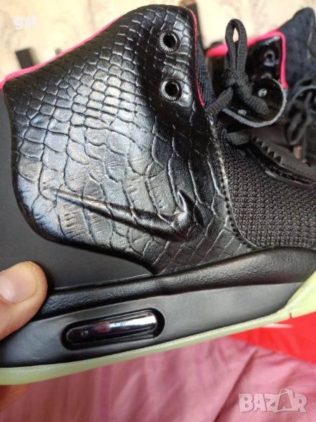 Редки Nike Yeezy 2 KW black Ръчна изработка Маратонки Кецове Дизайнерски , снимка 1