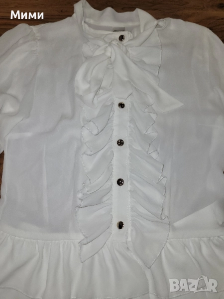 Бяла риза Lucy с удължен гръб , снимка 1