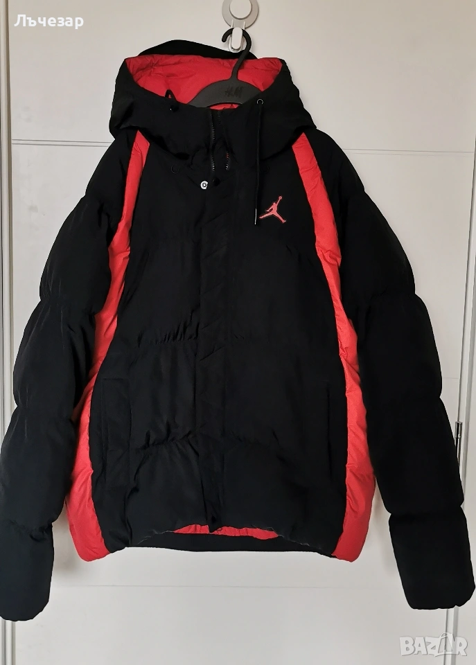 Яке Nike Jordan Essentials Puffer Jacket Men's Black Red DA9806-010, снимка 1