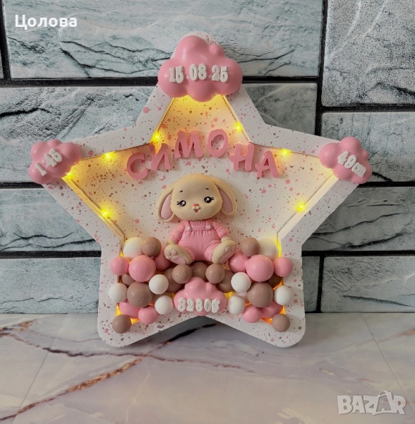 Бебешка визитка с осветление, снимка 1