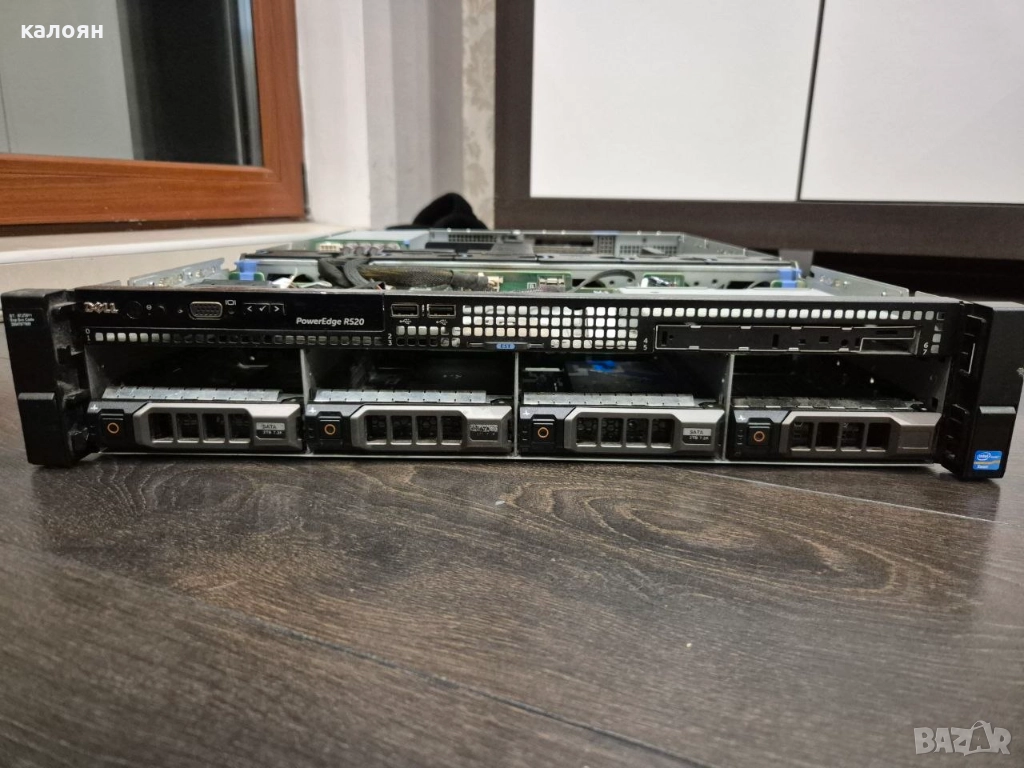 Dell PowerEdge R520 – 2×Xeon, 80GB RAM, 2×3TB + SSD, снимка 1