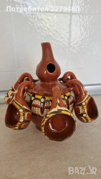 Стомна с чашки , снимка 1