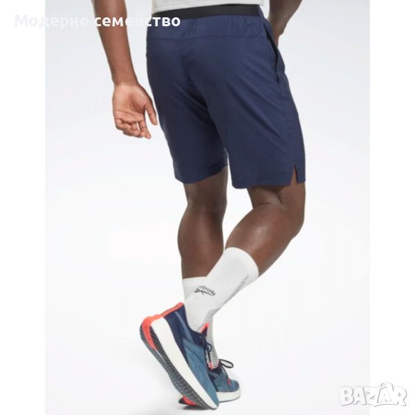 Мъжки къси панталони reebok workout ready woven shorts navy, снимка 1