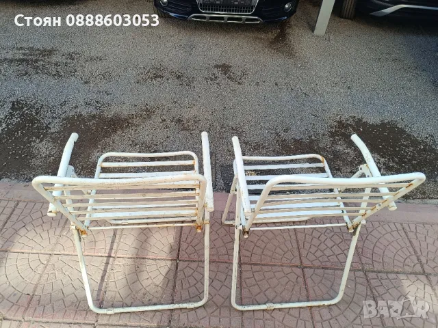 Сгъваеми метални градински столове внос от Италия 