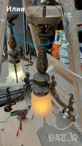 комплект 2 броя Полилей от месинг , снимка 3 - Полилеи - 53727293