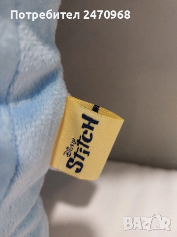 Плюшена възглавничка Стич - 45 см., снимка 2 - Плюшени играчки - 52127451
