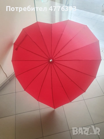 НОВО!Чадър марката Le Monde du Parapluie, модел LMDPCOEURROUGE от дизайнерската къща IMPLIVA , снимка 2 - Други - 53995037