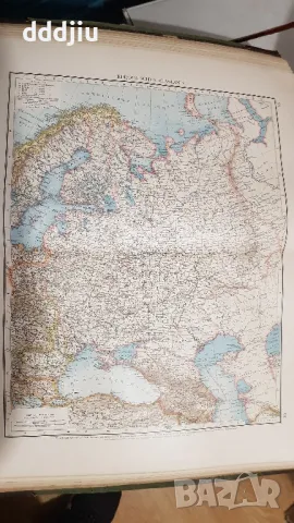 Стар немски подробен световен атлас 1896г., снимка 10 - Антикварни и старинни предмети - 47092846