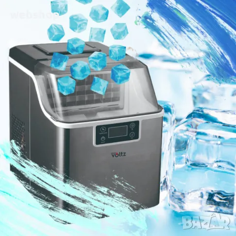 Професионален Ледогенератор Oliver Voltz OV51447D, 170W, 22кг/24ч, 3.2 л, 24 квадратни кубчета , снимка 4 - Други - 50028799