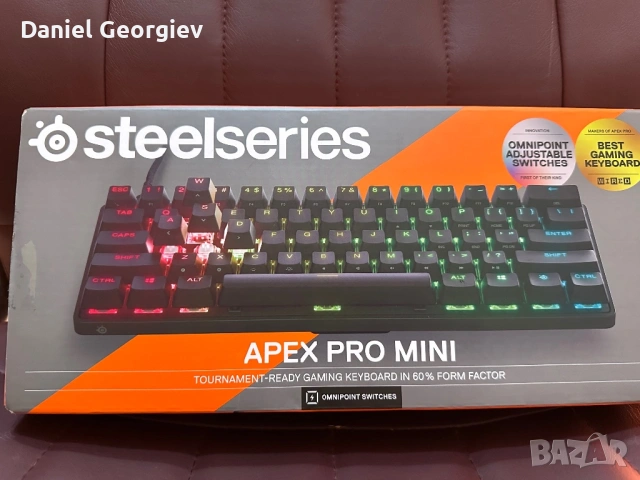 SteelSeries Apex Pro Mini Gen 3 геймърска клавиатура с OmniPoint 3.0 HyperMagnetic Сиучове, снимка 12 - Клавиатури и мишки - 53177719