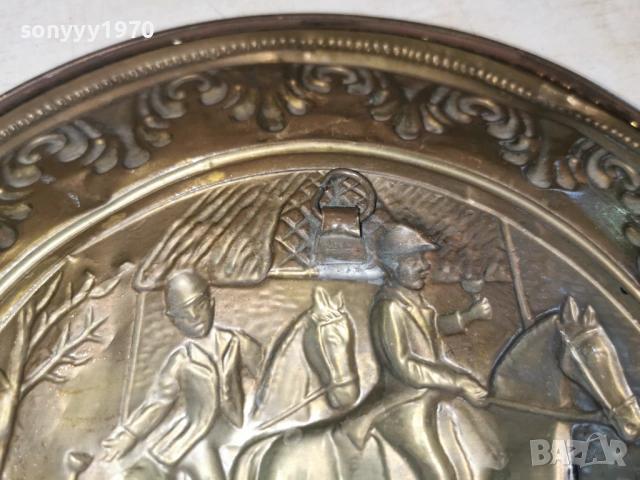 МЕСИНГОВА ЧИНИЯ ЗА СТЕНА 1204261055LCHERY1, снимка 15 - Антикварни и старинни предмети - 54171142